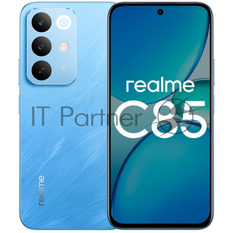 Смартфон Realme RMX5566 C85 256Gb 8Gb синий моноблок 3G 4G 6.72 1080x2400 Android 14 50Mpix 802.11 a/b/g/n/ac NFC GPS GSM900/1800 GSM1900 Protect