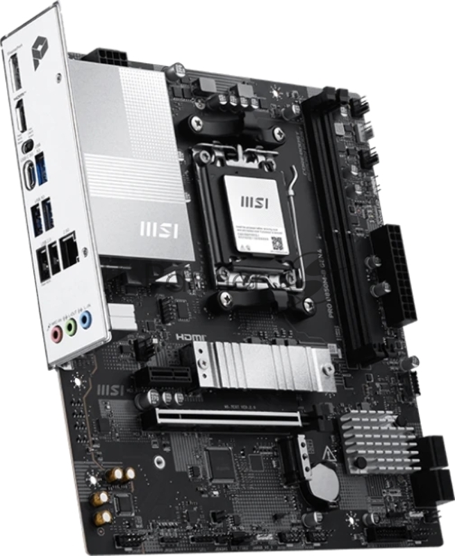 Материнская плата MSI PRO B850M-B GEN4 B850, AM5, 2*DDR5, 1*PCIEx16, 1*PCIEx1, 2*M.2, 1*TypeC, 4*USB3.2Gen1, 6*USB2.0, 4*SATA3.0, 2.5G, DP, HDMI, M-ATX, RTL
