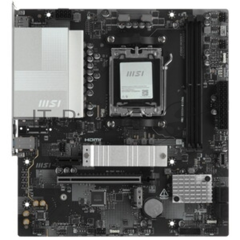 Материнская плата MSI PRO B850M-B GEN4 B850, AM5, 2*DDR5, 1*PCIEx16, 1*PCIEx1, 2*M.2, 1*TypeC, 4*USB3.2Gen1, 6*USB2.0, 4*SATA3.0, 2.5G, DP, HDMI, M-ATX, RTL