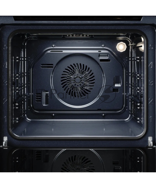 Духовой шкаф Kuppersberg HO 606 X line, High-Tech, 78 л, поворотное управление, дисплей, таймер, 6 режимов, макс. температура 310 градусов, телескопические направляющие (на 1 уровень), цвет черный, цвет фурнитуры нержавеющая сталь