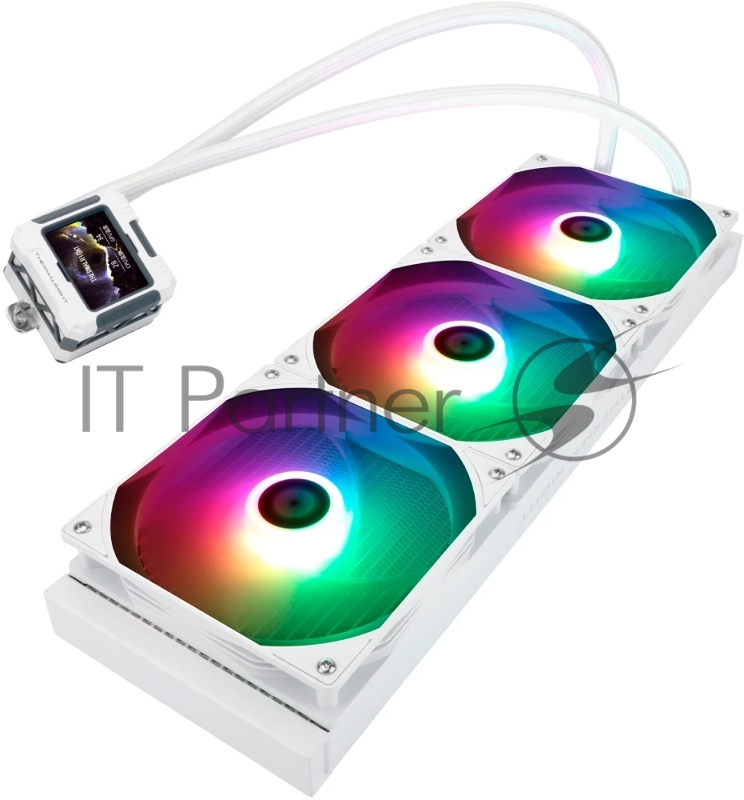 Водяное охлаждение для процессора Thermalright Frozen Warframe 420 ARGB (420mm, LED, White, ARGB/ Fans: 3x140mm, 88.7CFM, 29.8dBA, 1750RPM/ Pump height 60mm, 23dBA, 3000RPM, Rad thickness 27mm/ S: 1851, 1700, 1200, 115X, 2011, 2066, AM5, AM4)