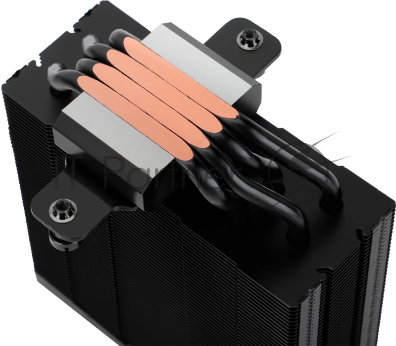 Кулер для процессора Thermalright Assassin Spirit 120 Vision ARGB Black (4-pin PWM, LED temp., 154mm, Al/Cu, 4x6mm, ARGB, 1x120mm, 66.17CFM, 25.6dBA, 1500RPM, S: 1851/1700/1200/115X, AM5/AM4, black)