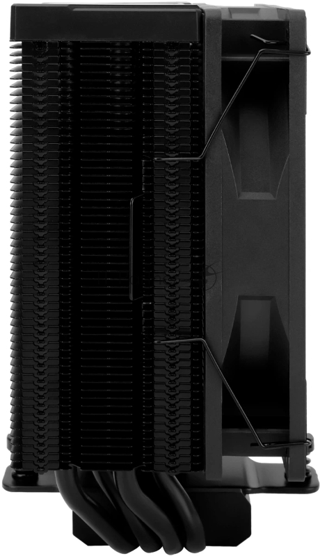 Кулер для процессора Thermalright Assassin Spirit 120 Vision ARGB Black (4-pin PWM, LED temp., 154mm, Al/Cu, 4x6mm, ARGB, 1x120mm, 66.17CFM, 25.6dBA, 1500RPM, S: 1851/1700/1200/115X, AM5/AM4, black)