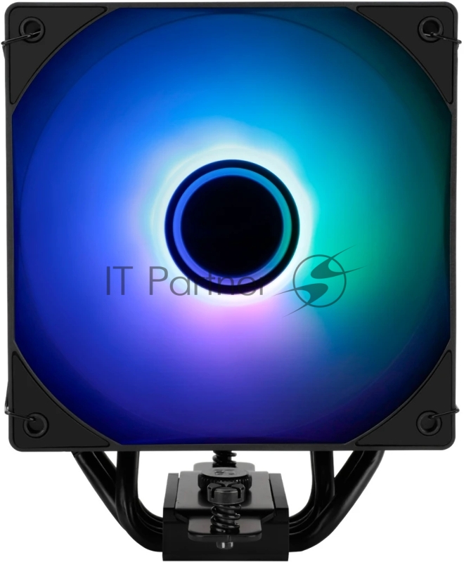 Кулер для процессора Thermalright Assassin Spirit 120 Vision ARGB Black (4-pin PWM, LED temp., 154mm, Al/Cu, 4x6mm, ARGB, 1x120mm, 66.17CFM, 25.6dBA, 1500RPM, S: 1851/1700/1200/115X, AM5/AM4, black)