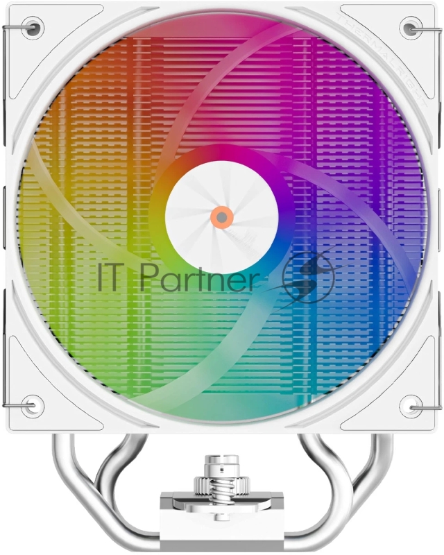 Кулер для процессора Thermalright Assassin X 120 R Digital ARGB White (4-pin PWM, 151mm, Al/Cu, 4x6mm, ARGB, 1x120mm, 70.84CFM, 29.8dBA, 2000RPM, S: 1851/1700/1200/115X, AM5/AM4, white)