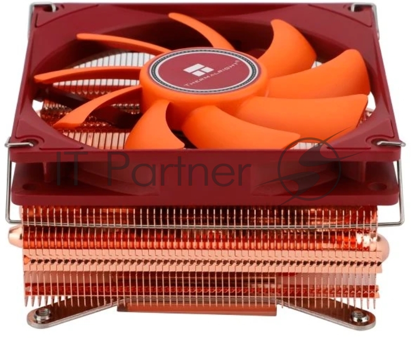 Кулер для процессора Thermalright AXP-90 X53 Full (4-pin PWM, 38mm, Cu/Cu, 4x6mm, 1x92mm, 42.58CFM, 22.4dBA, 2700RPM, S: 1851/1700/1200/115X, AM5/AM4, orange, red)