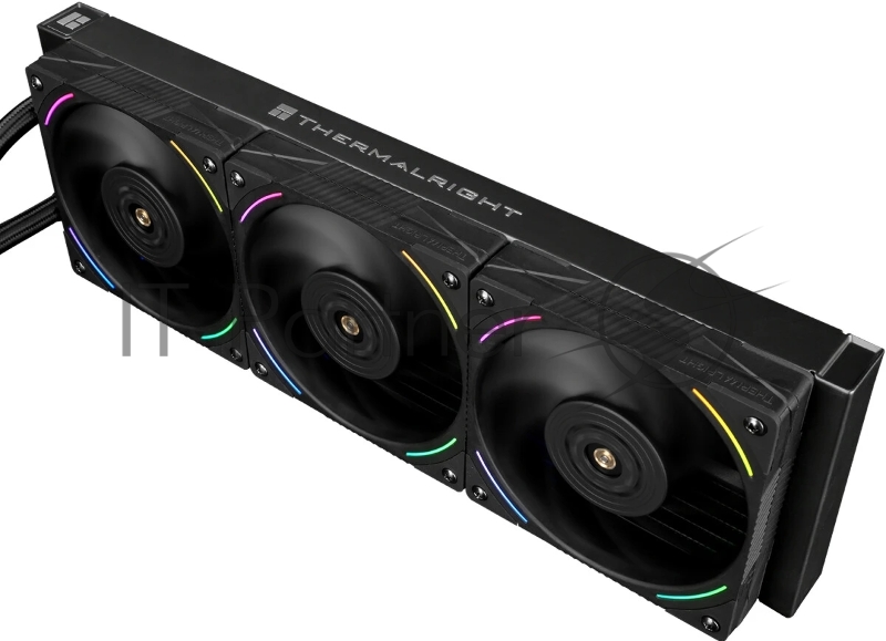 Система жидкостного охлаждения Thermalright Frozen Vision 360 V2 (360mm, LED, Black, ARGB/ Fans: 3x120mm, 69CFM, 27dBA, 2150RPM/ Pump height 60mm, 23dBA, 3000RPM, Rad thickness 27mm/ S: 1700, 1200, 1851, 115X, 2011, 2066, AM5, AM4)