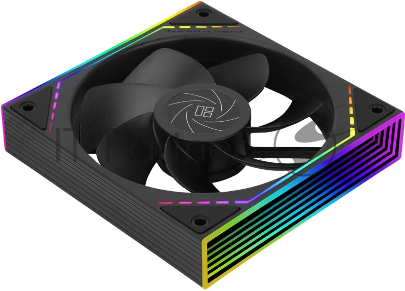 Кулер для корпуса Thermalright TL-M12R Reverse (124x120x25mm, 4-pin PWM, ARGB, 42.6CFM, 23.2dBA, 1500RPM, Black)