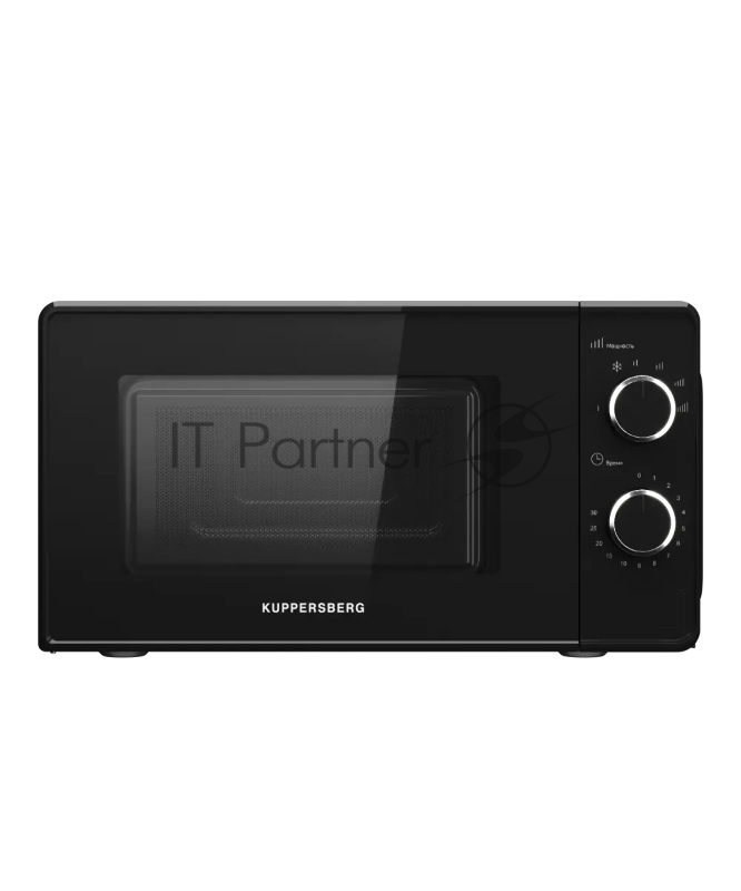 Микроволновая печь KUPPERSBERG/ Микроволновая печь KUPPERSBERG, отдельностоящая, 5 уровней мощности, объем 20 л, гриль, поворотный переключатель, таймер, блокировка от детей, поворотный стол, цвет черный