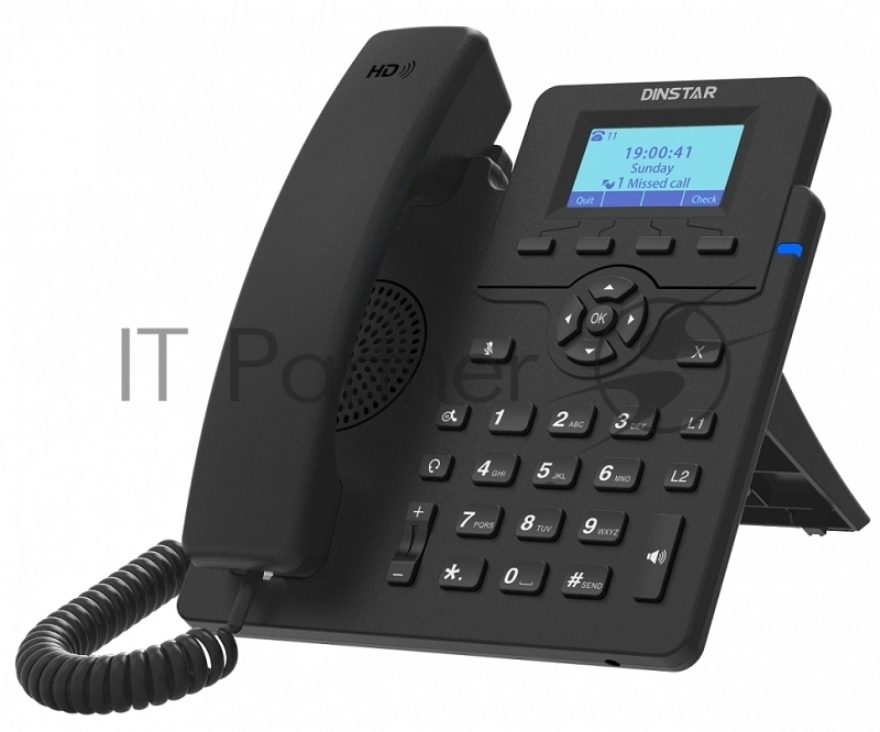 Телефон IP Dinstar C60GP черный