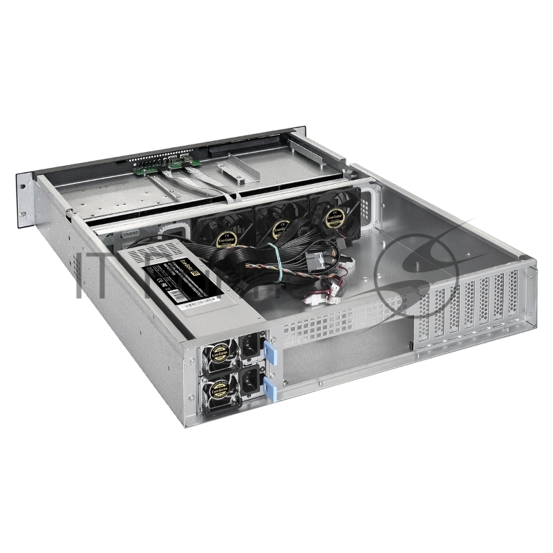 Серверная платформа ExeGate EX292416RUS Pro 2U550-HS08 RM 19, высота 2U, глубина 550, Redundant БП 2x1000W, 8xHotSwap, USB