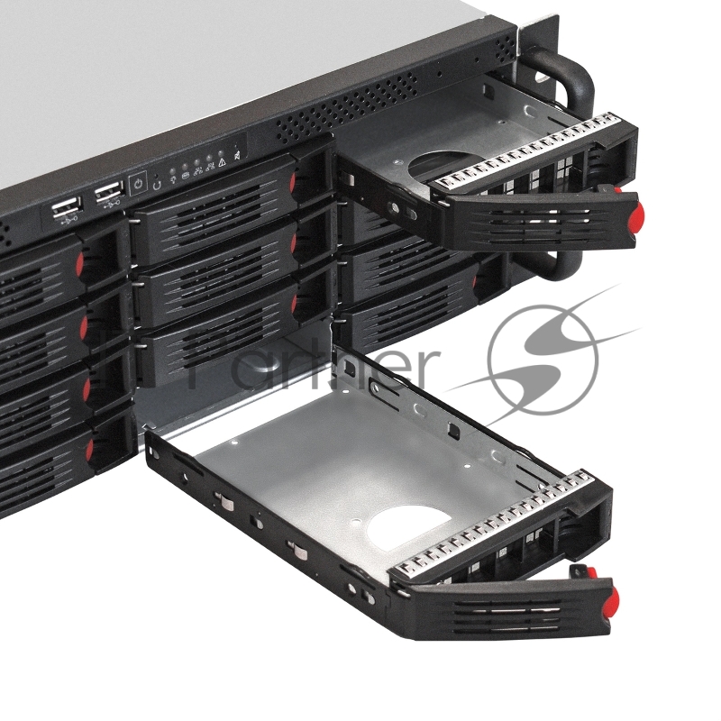 Серверная платформа ExeGate EX292419RUS Pro 3U660-HS16 (RM 19, высота 3U, глубина 660, Redundant БП 2x550W, 16xHotSwap, USB)