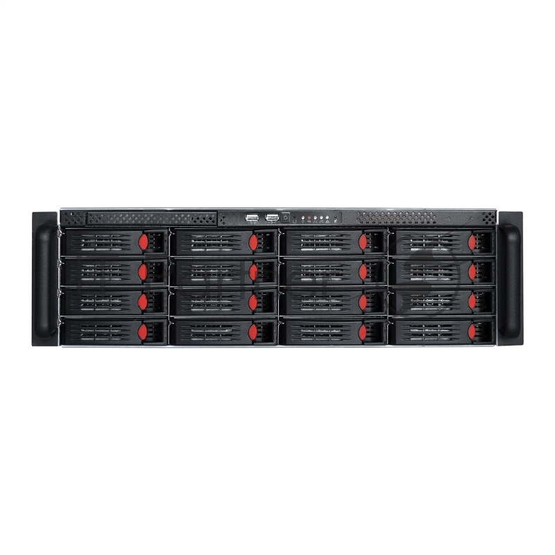 Серверная платформа ExeGate EX292419RUS Pro 3U660-HS16 (RM 19, высота 3U, глубина 660, Redundant БП 2x550W, 16xHotSwap, USB)