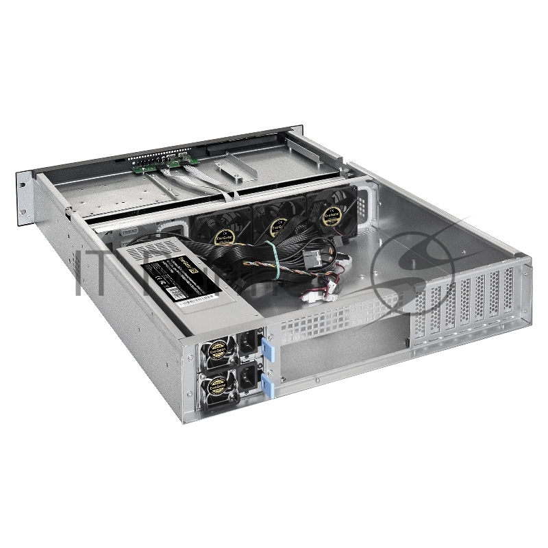 Серверная платформа ExeGate Pro 2U550-HS08 RM 19, высота 2U, глубина 550, Redundant БП 2x1200W, 8xHotSwap, USB