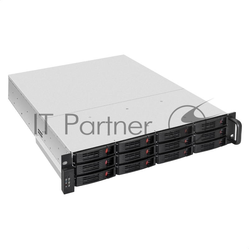 Серверный корпус ExeGate Pro 2U550-HS12 (RM 19, высота 2U, глубина 550, Redundant БП 2x1200W, 12xHotSwap, USB)