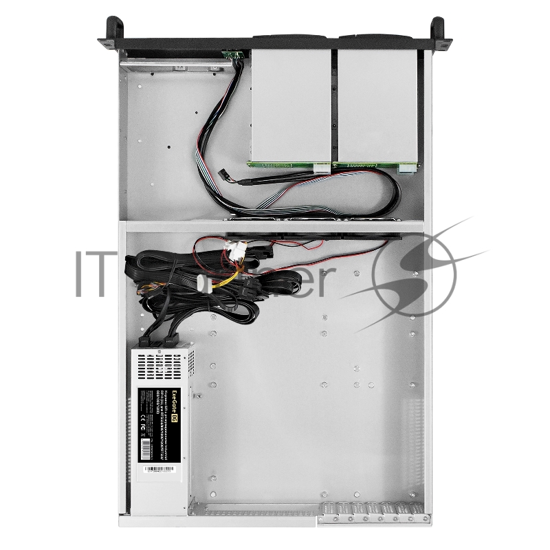 Серверный корпус ExeGate Pro 2U660-HS06 (RM 19, высота 2U, глубина 660, Redundant БП 2x1200W, 6xHotSwap, USB)