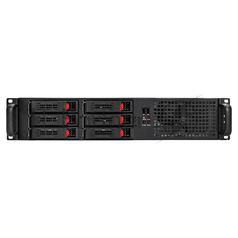Серверный корпус ExeGate Pro 2U660-HS06 (RM 19, высота 2U, глубина 660, Redundant БП 2x1200W, 6xHotSwap, USB)