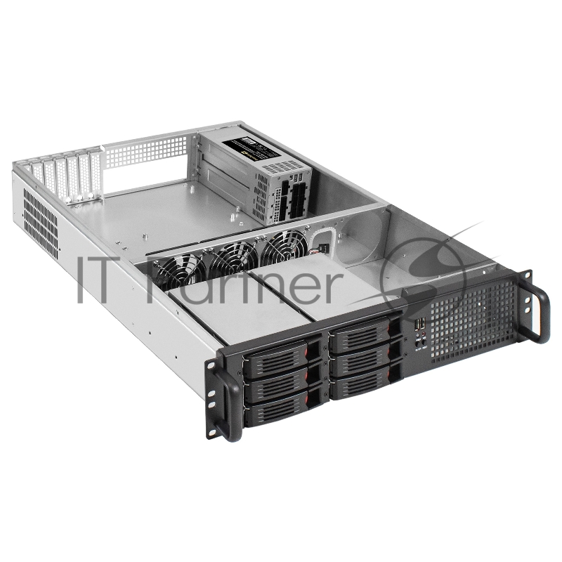 Серверный корпус ExeGate Pro 2U660-HS06 (RM 19, высота 2U, глубина 660, Redundant БП 2x550W, 6xHotSwap, USB)