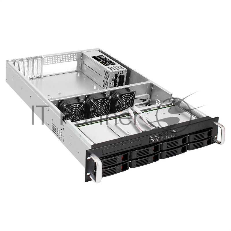 Серверная платформа ExeGate Pro 2U660-HS08 (RM 19, высота 2U, глубина 660, Redundant БП 2x1200W, 8xHotSwap, USB)
