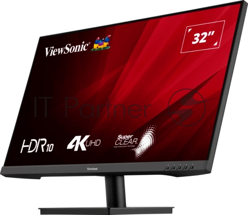 Монитор ViewSonic 32 VA3208-4K-HD черный VA LED 4ms 16:9 HDMI M/M матовая 3000:1 300cd 178гр/178гр 3840x2160 60Hz DP 4K 6.6кг