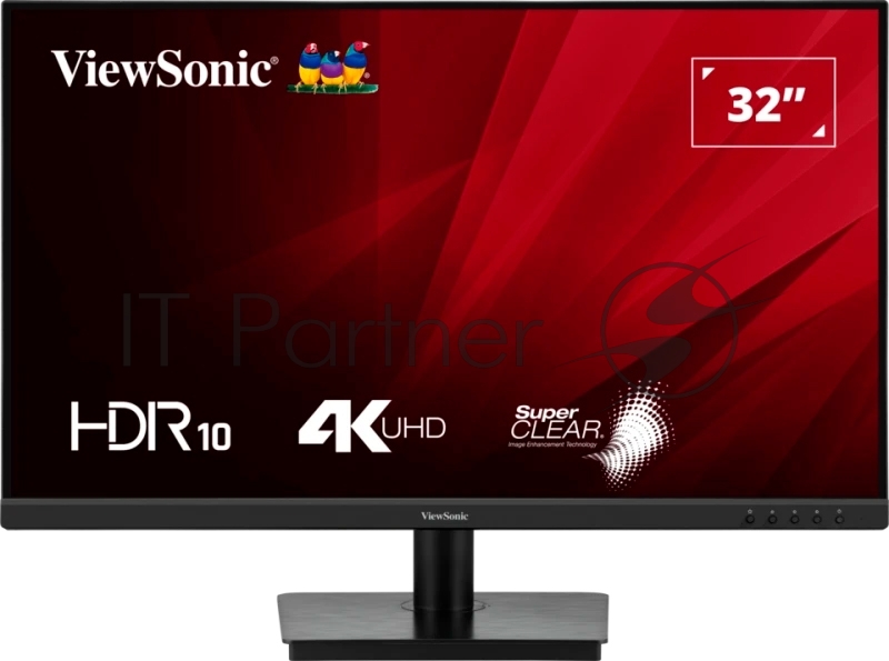 Монитор ViewSonic 32 VA3208-4K-HD черный VA LED 4ms 16:9 HDMI M/M матовая 3000:1 300cd 178гр/178гр 3840x2160 60Hz DP 4K 6.6кг