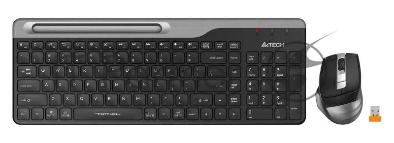 Комплект клавиатура + мышь A4Tech Fstyler FB2535C клав:черный/серый мышь:черный/серый USB беспроводная Bluetooth/Радио slim