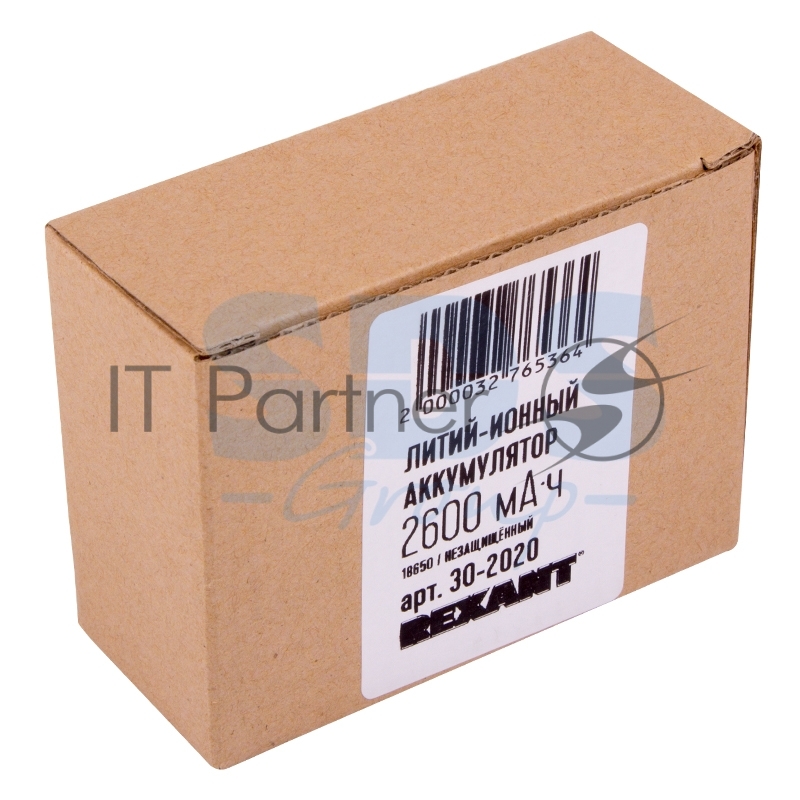 Портативный аккумулятор Rexant 18650 unprotected Li-ion 2600 mAH 3.7 В