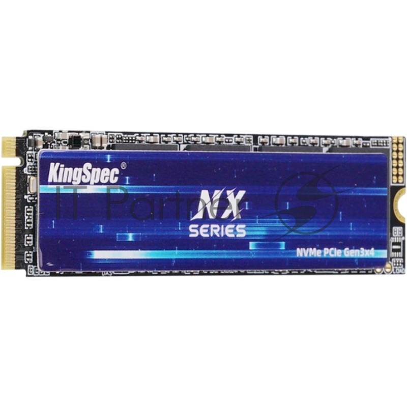 Твердотельный накопитель Kingspec SSD NX-4096 2280, 4096GB, M.2(22x80mm), NVMe, PCIe 3.0 x4, 3D QLC, R/W 3600/3200MB/s, IOPs 380 000/320 000, TBW 1920, DWPD 0.4 (3 года)