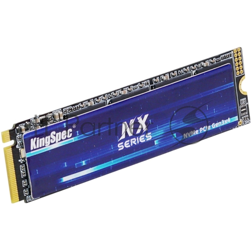 Твердотельный накопитель Kingspec SSD NX-4096 2280, 4096GB, M.2(22x80mm), NVMe, PCIe 3.0 x4, 3D QLC, R/W 3600/3200MB/s, IOPs 380 000/320 000, TBW 1920, DWPD 0.4 (3 года)