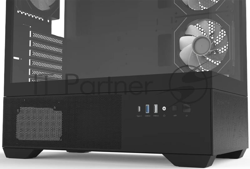 Компьютерный корпус ZALMAN CHRONIX V2, ATX, BLACK, WINDOW, 1xCombo (3.5’’ or 2.5’’), 1x3.5’’HDD, 2x2.5’’SSD, 1xUSB2.0, 1xUSB3.0, 1xUSB Type-C, SIDE 2x120mm ARGB, REAR 1x120mm ARGB