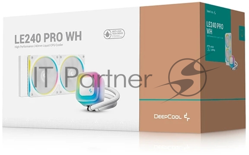 Система водяного охлаждения Deepcool LE240 Pro ARGB Soc-AM5/AM4/1200/1700/1851 белый 4-pin 28.2-33dB Al 280W 1347gr Ret (R-LE240PRO-WHAMMC-G-1)