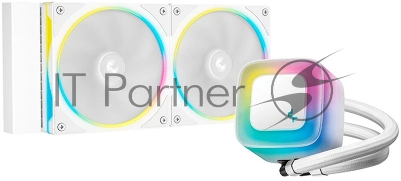 Система водяного охлаждения Deepcool LE240 Pro ARGB Soc-AM5/AM4/1200/1700/1851 белый 4-pin 28.2-33dB Al 280W 1347gr Ret (R-LE240PRO-WHAMMC-G-1)