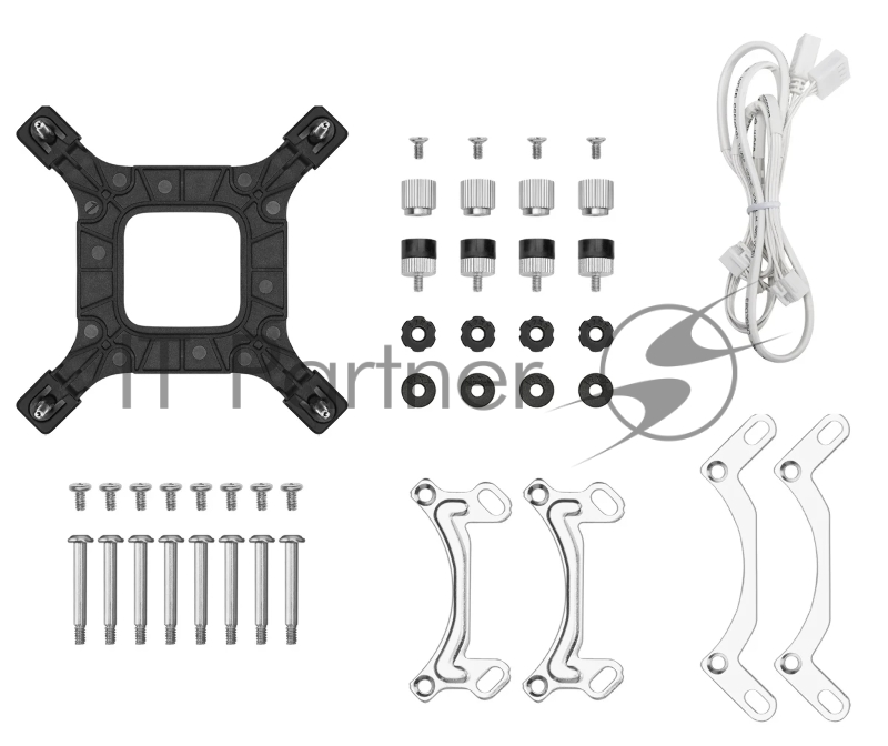 Система водяного охлаждения Deepcool LE240 V2 Pure Soc-AM5/AM4/1200/1700/1851 белый 4-pin 28.2-31.6dB Al 220W 1266gr Ret (R-LE240PURE-WHLNMD-G-1)