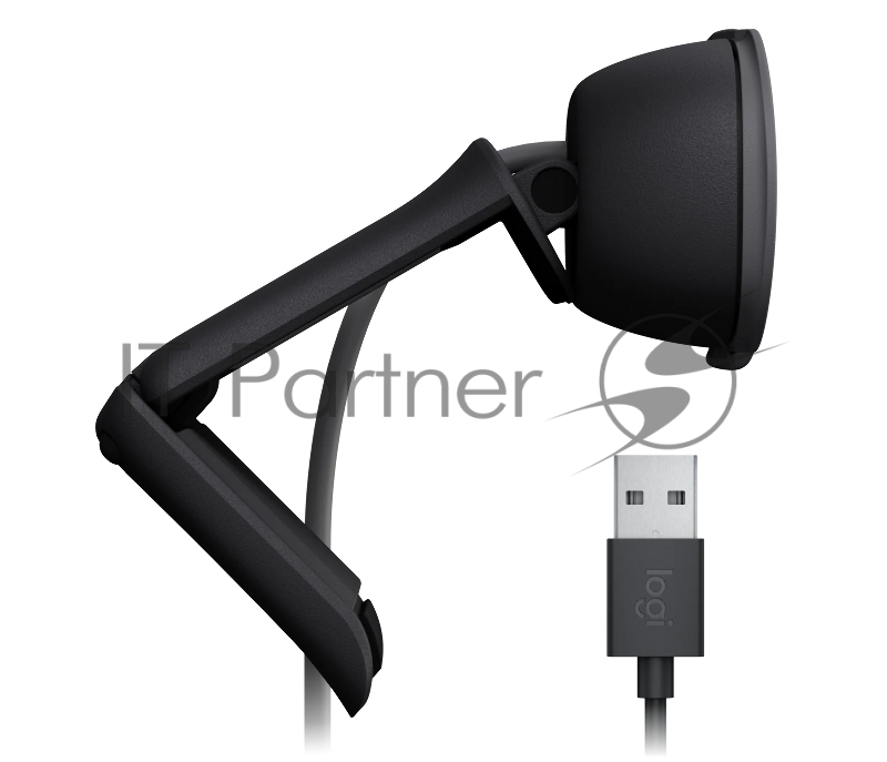 Веб-камера Logitech Webcam Brio 100, 1920x1080, GRAPHITE, защитная шторка