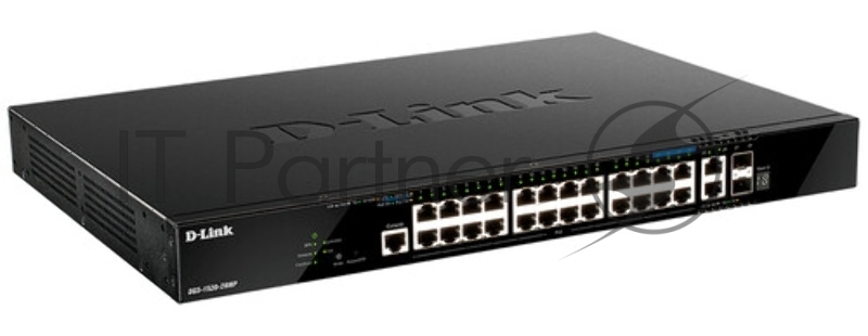 Коммутатор D-Link DGS-1520-52MP/A2A (L3) 48x1Гбит/с 2x10Гбит/с 4x2.5Гбит/с 2SFP+ 48PoE+ 370W управляемый