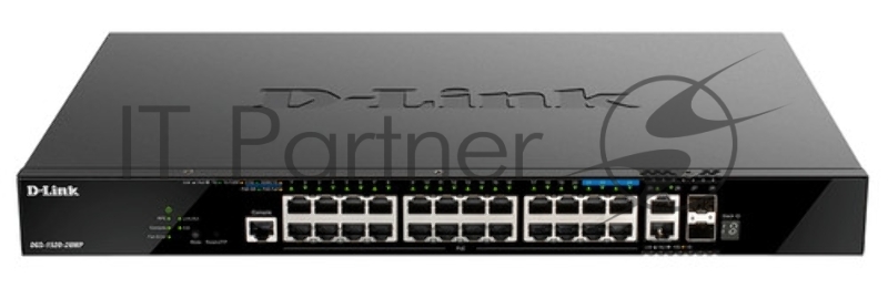 Коммутатор D-Link DGS-1520-52MP/A2A (L3) 48x1Гбит/с 2x10Гбит/с 4x2.5Гбит/с 2SFP+ 48PoE+ 370W управляемый