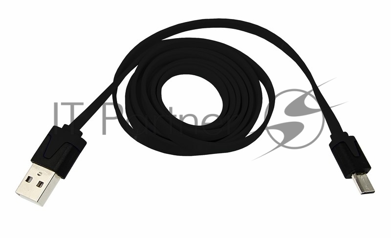 Кабель Rexant USB кабель универсальный microUSB шнур плоский 1М черный