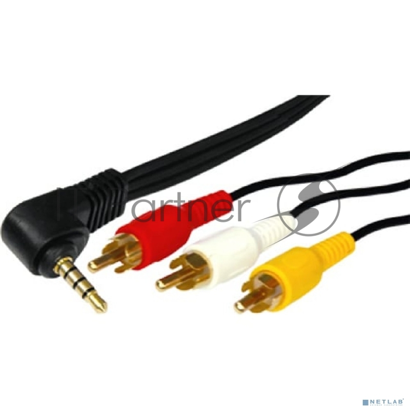 Шнур Rexant Стерео 3,5 мм 4C - 3 RCA 1,5 мeтра (GOLD)