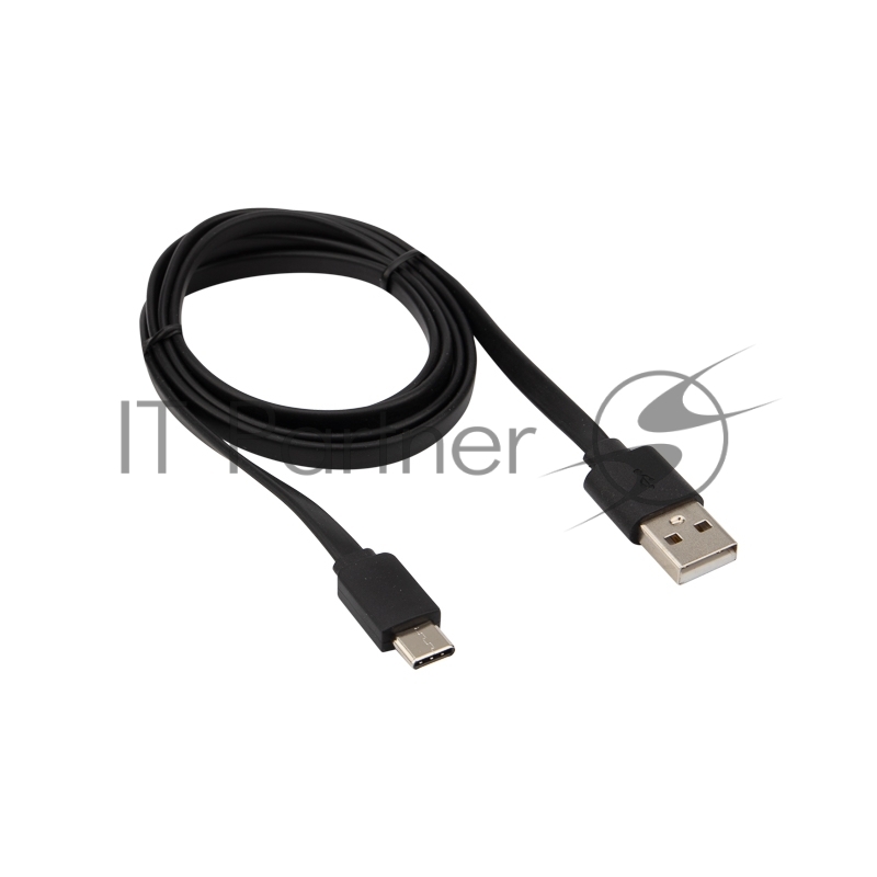 Кабель USB-Type-C Rexant 2,4A/PVC/flat/1м