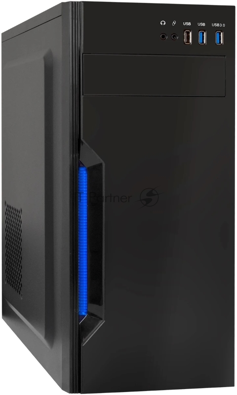 Компьютерный корпус Miditower ExeGate XP-333U-UNS500 (ATX, БП UNS500 с вент. 12см, 1хUSB/2хUSB 3.0, аудио, черный)