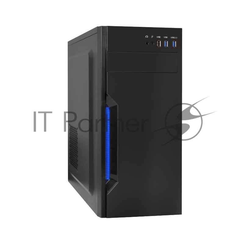Компьютерный корпус Miditower ExeGate XP-333U-UNS500 (ATX, БП UNS500 с вент. 12см, 1хUSB/2хUSB 3.0, аудио, черный)