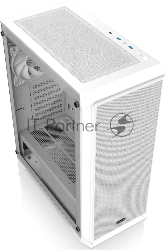 Корпус без блока питания Raijintek ARCADIA 41-MS4, Midi-Tower, TG, 1x120mm + 3x120mm ARGB, 2xUSB-A 3.0 + 1xUSB-C, ATX, mATX, mITX White