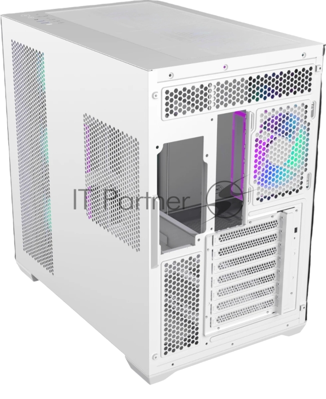 Корпус без блока питания Raijintek ATREUS BT4, Midi-Tower, TG, 4x120mm ARGB, 2xUSB-A 3.0 + 1xUSB Type-C , E-ATX, ATX, mATX, mITX White