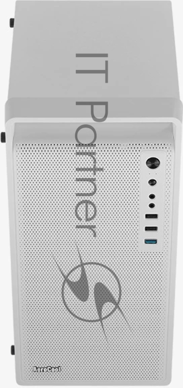 Корпус mATX AeroCool CS-109-G-WT-v1 4711099472383 белый, без БП, USB 3.0, 2*USB 2.0, HD Audio