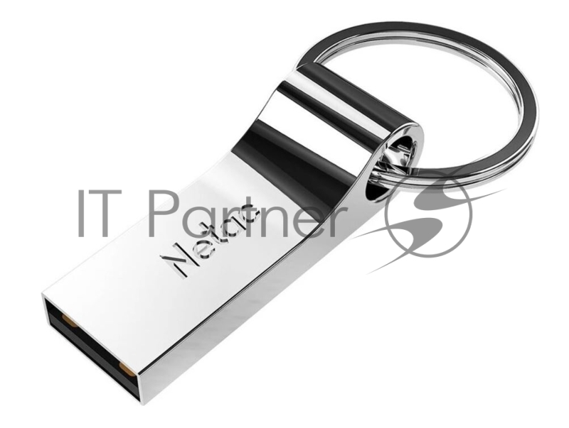 Флешка USB Netac U275 (NT03U275N-032G-20SL), 32Gb, USB 2.0, R/W 50/40, серебристый