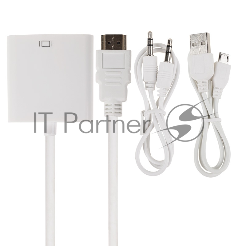 Переходник Rexant шт. HDMI - гн. VGA (провод) + 3. 5 мм Аудио с питанием