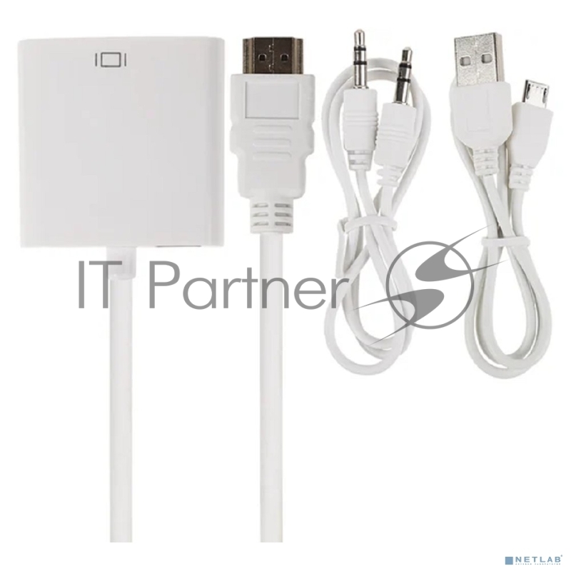 Переходник Rexant шт. HDMI - гн. VGA (провод) + 3. 5 мм Аудио с питанием