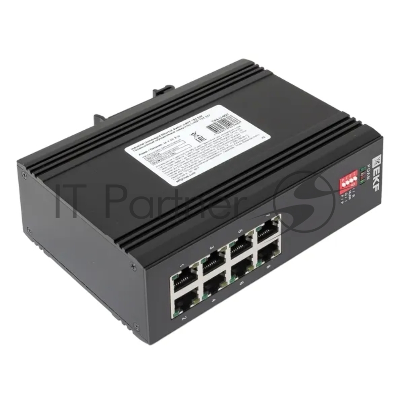 Коммутатор промышленный неуправляемый EKF TSX-U-8GT U-8GT 8 портов 10/100/1000Base-T(X) RJ45 монтаж на DIN-рейку TSX