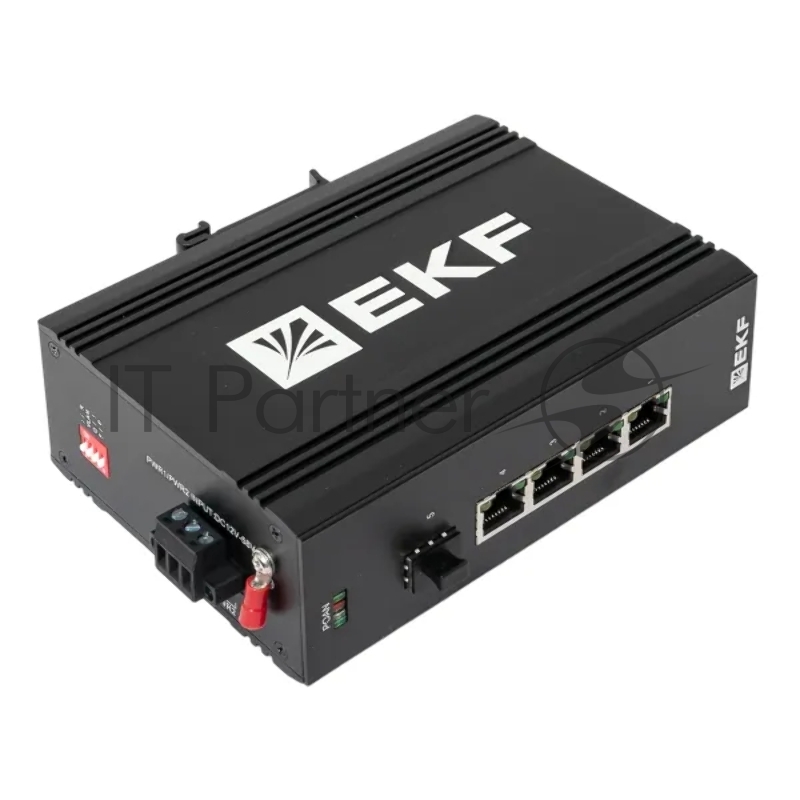 Коммутатор промышленный неуправляемый EKF TSX-U-1GX/SFP-4GTP U-1GX/SFP-4GTP 1 порт 1000Base-X SFP 4 порта 10/100/1000Base-T(X) RJ45 c PoE монтаж на DI