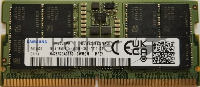 Модуль памяти Samsung 16GB SO-DIMM DDR5, 5600МГц